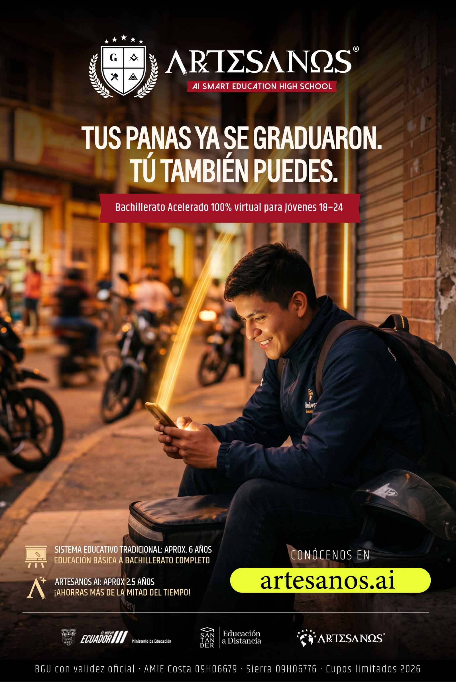 Jóvenes y adultos cursando el Bachillerato Acelerado