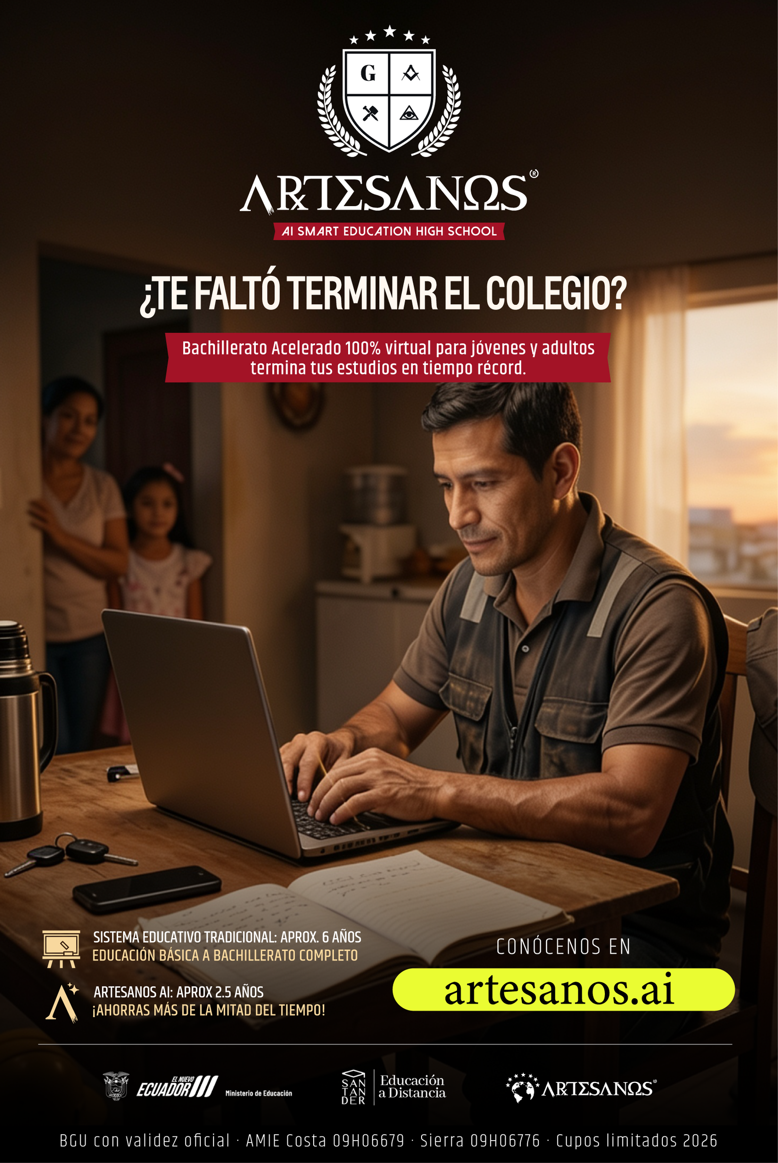 Jóvenes deportistas estudiando a su propio ritmo