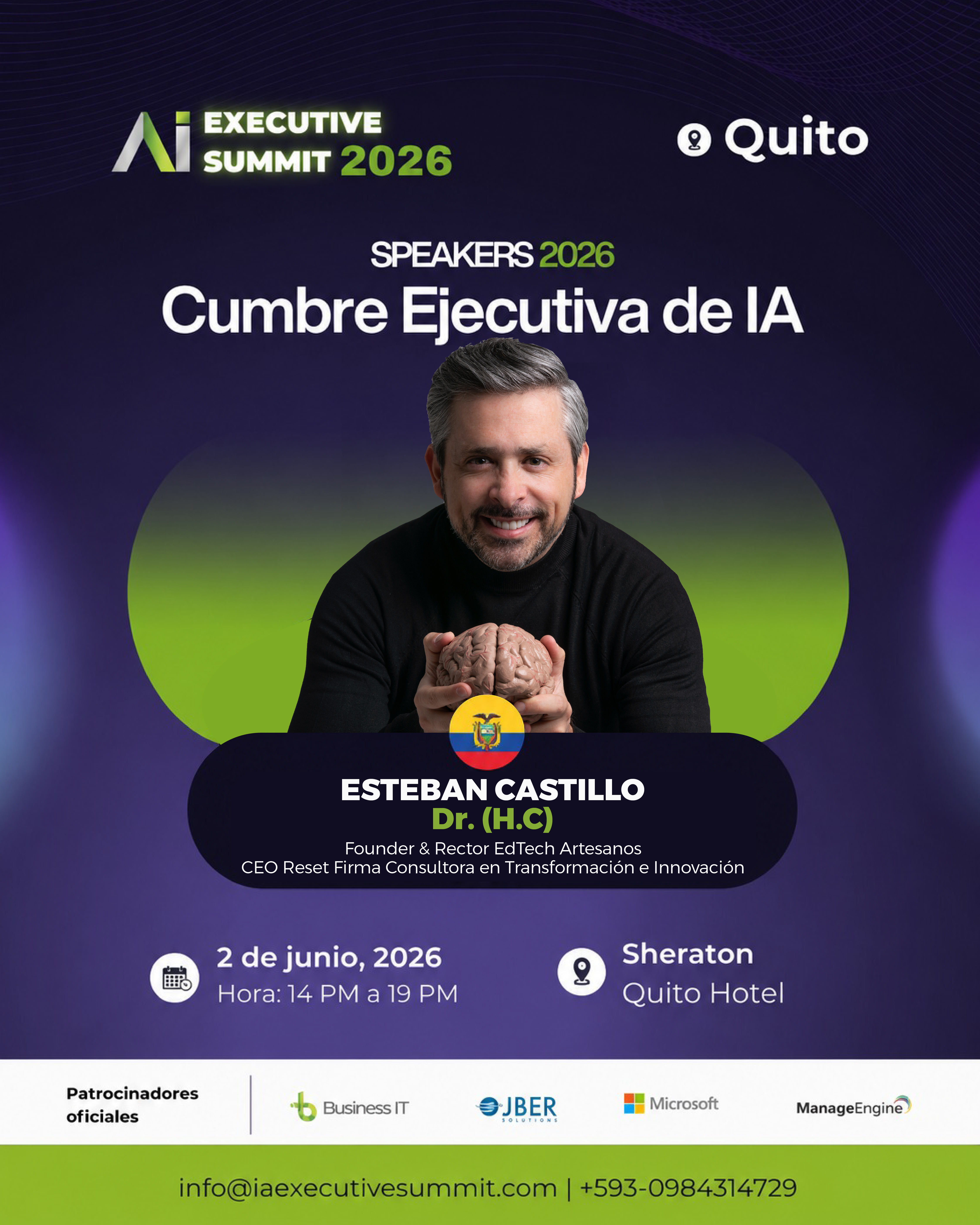 AI Executive Summit 2026 Quito Esteban Castillo